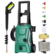 OHHANI Electric Pressure Washer, 2030 PSI, 2.4 GPM, 220V, 32 ft Hose, Foam Cannon, 4 Quick Connect Nozzles, Green