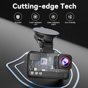 TPUFO Dash Cam Front and Rear Dual 4K Cameras, 3
