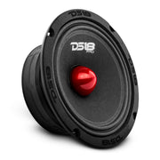 DS18 PRO-GM6.4B 6.5-Inch Midrange Loudspeaker, 480W Max Power, 4 Ohms, Red Aluminum Bullet Design