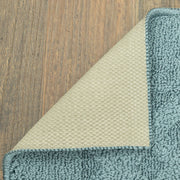 Mainstays Dylan Solid Diamond Olefin Indoor Area Rug, Blue, 5 ft x 7 ft, MS19-D1-110-022