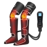Mynt W51501A01 Leg Massager with Heat and Compression, 5 Modes, Adjustable Plus Size Fit, Black