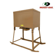 Mossy Oak 85503 Game Feeder, 400 lb Capacity, Steel Construction, Sturdy Sled Base, Tan