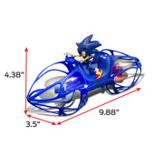 NKOK Sonic RC HoverBike Remote Control Hovercraft Toy, 2.4GHz, Gyro Stabilized Altitude Hold, Auto Takeoff and Landing, Multi-Speed Stunt Flip, USB Rechargeable, Ages 6+, 18811