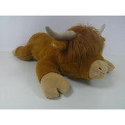 Ready To Hug Jumbo Highland Cow Plush Toy, 40-Inch, Ultra-Soft Shaggy Fur, Brown