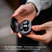 SteelSeries Arctis GameBuds Wireless Gaming Earbuds, Active Noise Cancellation, Bluetooth 5.3, Quick-Switch Wireless, 360 Spatial Audio, IP55 Water Resistant, 40H Battery with Qi Charging Case, Black, 61707