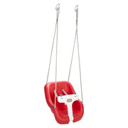 Little Tikes 2-in-1 Snug N Secure T Bar Toddler Swing, Red, Ages 9 Months to 4 Years, Supports Up to 50 lbs, 664946
