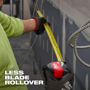 Milwaukee 48-22-1026M 8 M/26 Ft. Compact Magnetic Tape Measure - Stiffer Blade, Low-Profile Magnet, Anti-Tear Coating