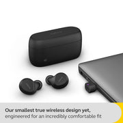 Jabra Evolve2 True Wireless In-Ear Bluetooth Earbuds, Active Noise Cancellation, 4-Mic MultiSensor Voice Technology, USB-C, Black, 20797-999-899