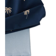 Chubbies The Midnight Palms 5.5 Classic Lined Swim Trunk, Navy, Polyester Spandex, Relaxed Fit, 126251-14