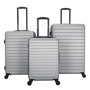 Protege PG54100147016SS Vacationer 24-Inch Expandable Hardside Luggage, Silver, 360-Degree Spinner Wheels