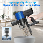 Rayfurn 807C Cordless Vacuum Cleaner 40KPa/50Mins Lightweight Stick Vacuum with Brushless Motor, LED Display