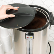 Alpha Living Electric Coffee Urn, 100 Cups Capacity, Stainless Steel Percolator Coffee Pot, Leak-Proof Tap, CU-1600