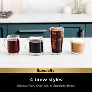 Ninja Pods & Grounds Specialty Single-Serve Coffee Maker, K-Cup Compatible, 4 Brew Styles, Built-In Frother, Gray, PB050