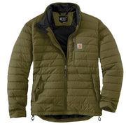 Carhartt Men's Gilliam Jacket, Lightweight Insulated, Rain Defender Water-Repellent, Wind Fighter Technology, Dark Bronzed Green, Large, 102208-GL7-L