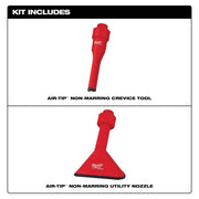 Milwaukee 49-90-2034 Air-Tip 4.33 L X 9.1 in. W Non Marring Utility Vacuum Nozzle 2 pc