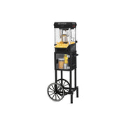 Nostalgia KPM220CTBK 2.5-Ounce Professional Popcorn and Concession Cart With 5-Quart Bowl, 45 Inches Tall, Makes 10 Cups - Black