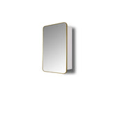 Better Homes & Gardens HY-AM-2001-GOLD Aluminum Frame Wall Mount Mirror Medicine Cabinet