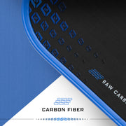 Franklin Sports Premier Carbon Fiber Pickleball Paddle, 14mm Polymer Core, Black Blue