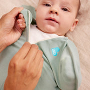 Love to Dream Swaddle Up Baby Sleep Sack, Arms Up Design, Sleep Nearly 2x Longer, Twin Zipper, Newborn 5-8.5 lbs, Green