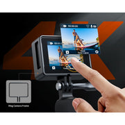 WF IA100 Action Camera 4K 20MP with External Microphone
