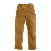 Carhartt B136 Loose Straight Washed Duck Double-Front Dungarees, 36x32, Brown
