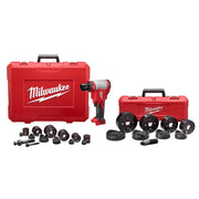Milwaukee 2676-04 M18 Force Logic Cordless Knockout Tool, 10 Ton Punch Capacity, 1/2 in. to 4 in. Hole Size, Right Angle Design, 2676-04
