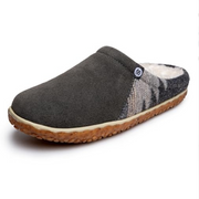 Minnetonka 40134 Moccasin Tahoe Slide Slippers for Ladies - Grey Multi - 6M