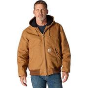 Carhartt 106673-BRN Men's J140 Loose Fit Firm Duck Insulated Flannel Lined Active Jac, Carhartt Brown, Small