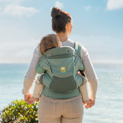 LILLEbaby CarryOn Airflow DLX Toddler Carrier, Ergonomic 3-Position Baby Wrap with Lumbar Support, Breathable Mesh, Lightweight, Willow, 90603638