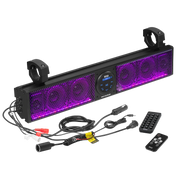 Boss Audio Systems SB26BRGB ATV UTV Sound Bar IPX5 Rated Weatherproof Bluetooth Amplified Speaker (26