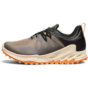 KEEN 1030740 Zionic Waterproof Hiking Shoes for Men, 11.5M, Brindle/Bright Marigold