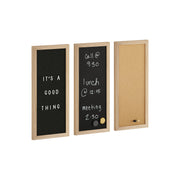 Martha Stewart Chalk/Cork/Letter Board Set BRDK202210111BK - LIGHT NAT WOODGRAIN ONE SIZE