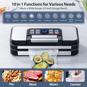 BEELICIOUS Powerful Precision Pro Vacuum Sealer 95Kpa 10-in-1