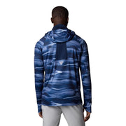 Columbia Super Terminal Tackle Vent Hoodie, Moisture-Wicking, UPF 50 Sun Protection, Collegiate Navy Obsidian, Small, 203313