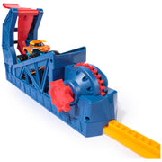 Monster Jam El Toro Loco Long Jump Playset, Exclusive Edition, Includes Die-Cast Truck, Ramp Launcher, Flaming Ring & Crush Cars, Stunt Toy for Kids Ages 3+ by Spin Master