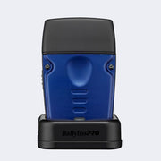 BaBylissPRO LO-PROFX Compact Series Single-Foil Shaver, Blue, Cordless, 10,000 RPM Motor, Hypoallergenic Titanium Foil, USB-C Charging Stand FXLPFS1