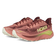 Hoka Women's Challenger 8 Road Trail Running Shoes, Enhanced Cushioning, Blush/Dark Cedar, Size 8.5