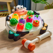 Battat Whacky Mooves Light Up Whack Game with Music and Silly Sounds for Toddlers, Easy-Grip Mallet, Adjustable Volume