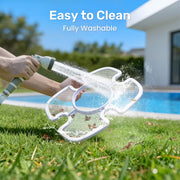 Gosvor Cordless Robotic Pool Cleaner for Above Ground Pools, Automatic Pool Vacuum Robot, 90 Mins Runtime, White, X1S