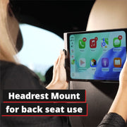 Dual Electronics 10.1 Inch Touchscreen Dash Mount Car Stereo, Wireless and Wired Apple CarPlay, Android Auto, Bluetooth, 240W Audio Output, Black, DMD10W