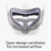 Meta Quest 3S Breathable Facial Interface with Silicone Pads and Adaptive Flexible Frame, Grey, SK-1000039-01