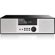 TIAMBOY Vintage Style Micro Shelf Stereo System, 40W RMS, CD Player, Bluetooth, USB Playback, FM Radio, AUX Input, DSP Technology