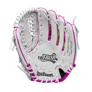 Wilson 2024 A440 Flash Youth Infield Fastpitch Softball Glove, 11.5in, Left Hand Throw, White Pink Tie Dye, WBW101641115