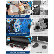 Kohree Upgraded RV Water Pump, 7 GPM, 70 PSI, 12V DC, Self-Priming, Polypropylene, Universal Fit for RV, Boat, Marine, Yacht, Caravan, KR2134-WR