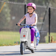 Razor 15130672 Pocket Mod Miniature Euro 24V Electric Kids Ride On Retro Scooter, White
