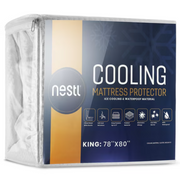 Nestl Waterproof Mattress Protector, Premium Cooling Mattress Pad Queen, Mattress Cover Fits Mattresses Up to 21 inches