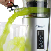Omega JC3000SV13W Cold Press 365 Compact Masticating Vertical Juicer, in Silver