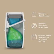 Litter Genie Essential Cat Litter Disposal System for Odor control, includes One Starter refill, 9ft