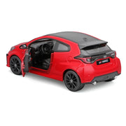 Maisto 2021 Toyota GR Yaris Diecast Model Car, Red with Carbon Top, 1/24 Scale, Special Edition 32909-RD