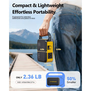 VTOMAN Jump 100 Portable Power Station, 88.8Wh LiFePO4 Battery, 100W AC Outlet with 200W Surge, 65W USB-C Fast Charging, Compact Lightweight Design